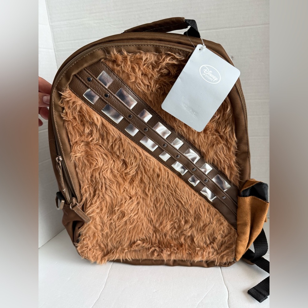 Disney Store Star Wars Chewbacca School Backpack Cosplay Bag with Removable Hood - Picture 12 of 14